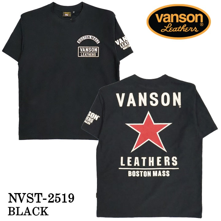 VANSON TEE バンソン ドライ 半袖Tシャツ nvst-2519