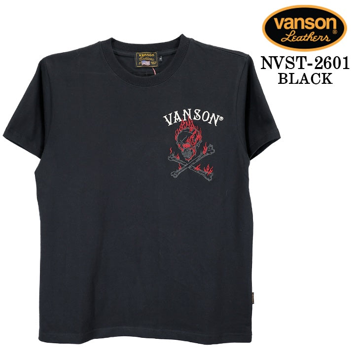 VANSON TEE S/S T-SHIRT バンソン 天竺 半袖Tシャツ nvst-2601