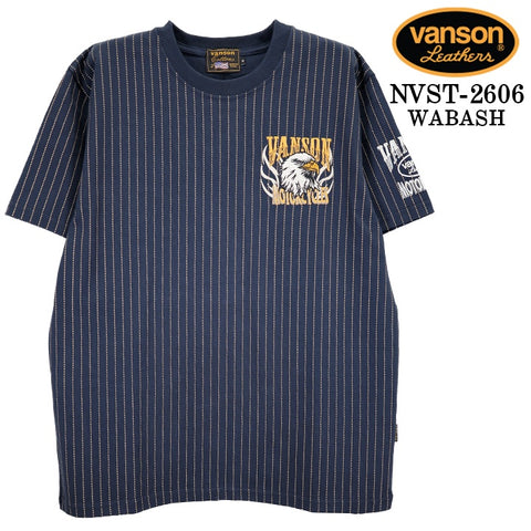 VANSON TEE S/S T-SHIRT バンソン 天竺 半袖 Tシャツ nvst-2606