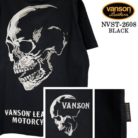 VANSON TEE S/S T-SHIRT バンソン 天竺 半袖 Tシャツ nvst-2608