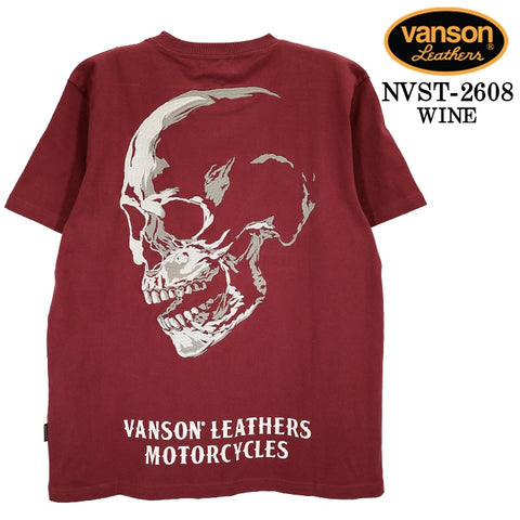 VANSON TEE S/S T-SHIRT バンソン 天竺 半袖 Tシャツ nvst-2608