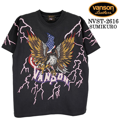 VANSON TEE S/S T-SHIRT PREMIUM バンソン 天竺 半袖 Tシャツ プレミアム nvst-2616