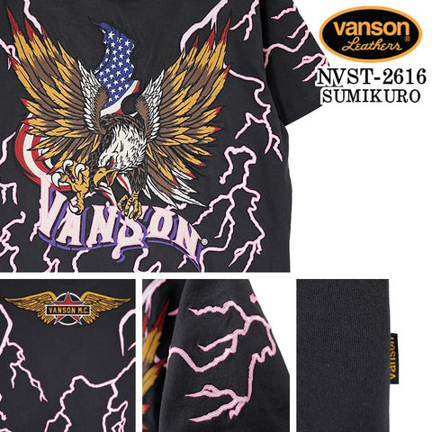 VANSON TEE S/S T-SHIRT PREMIUM バンソン 天竺 半袖 Tシャツ プレミアム nvst-2616