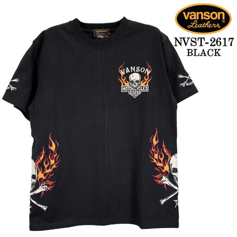 VANSON TEE S/S T-SHIRT PREMIUM バンソン 天竺 半袖 Tシャツ プレミアム nvst-2617