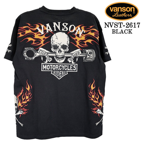 VANSON TEE S/S T-SHIRT PREMIUM バンソン 天竺 半袖 Tシャツ プレミアム nvst-2617