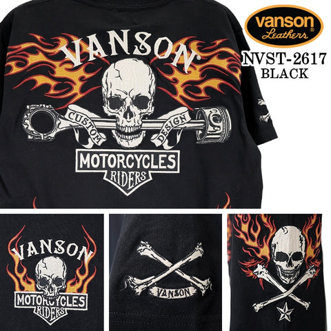 VANSON TEE S/S T-SHIRT PREMIUM バンソン 天竺 半袖 Tシャツ プレミアム nvst-2617