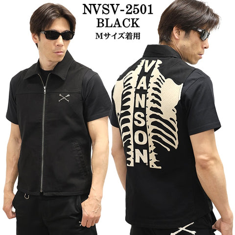 VANSON バンソン デニムベスト nvsv-2501