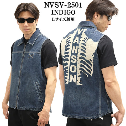 VANSON バンソン デニムベスト nvsv-2501
