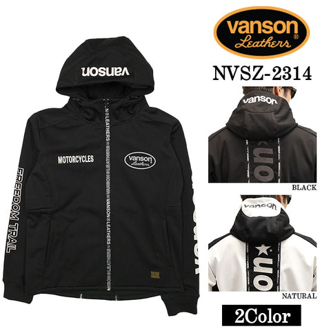 VANSON バンソン ボンディング ストレッチ F/Zパーカー ジャケット