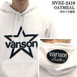 VANSON バンソン 裏毛 プルパーカー メンズ nvsz-2410