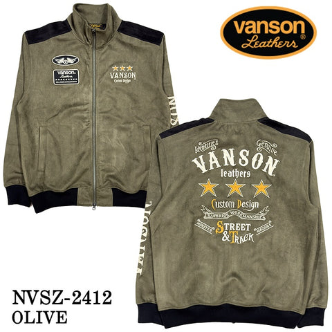 VANSON バンソン 起毛 プレーティング F/Z HI ジャケット メンズ nvsz-2412