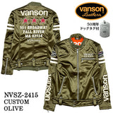 VANSON バンソン 50周年記念モデル ボンディング ライダースジャケット nvsz-2415