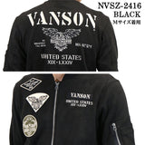 VANSON バンソン 起毛 ボンディング MA-1 フライト ジャケット メンズ nvsz-2416