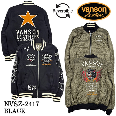 VANSON バンソン リバーシブル スタジャン ジャケット メンズ nvsz-2417