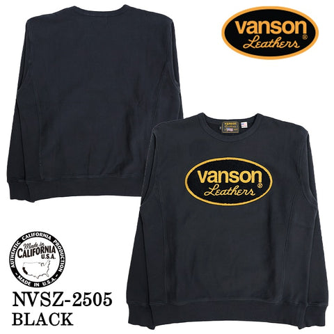 VANSON SWEATSHIRT MADE IN USA バンソン 裏毛 スウェット トレーナー nvsz-2505