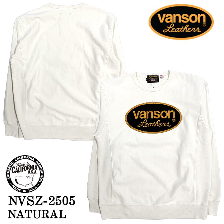 VANSON SWEATSHIRT MADE IN USA バンソン 裏毛 スウェット トレーナー nvsz-2505