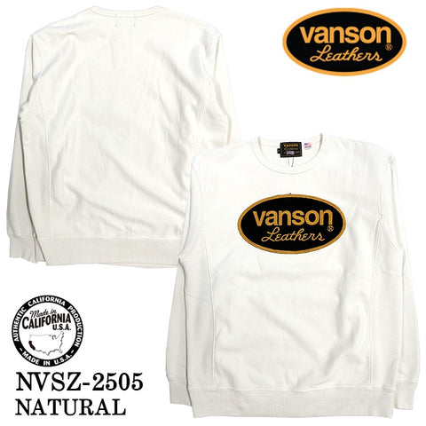 VANSON SWEATSHIRT MADE IN USA バンソン 裏毛 スウェット トレーナー nvsz-2505