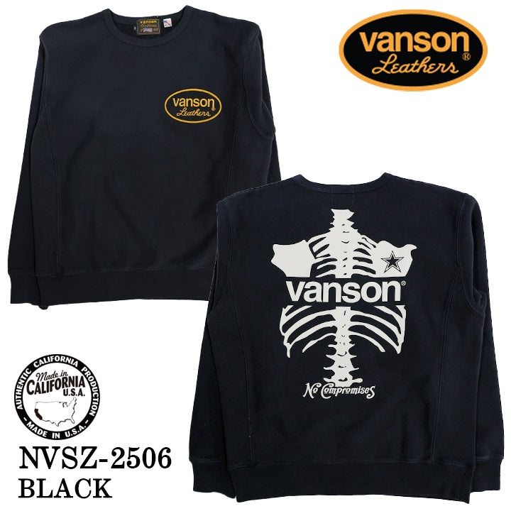 VANSON SWEATSHIRT MADE IN USA バンソン 裏毛 スウェット トレーナー nvsz-2506