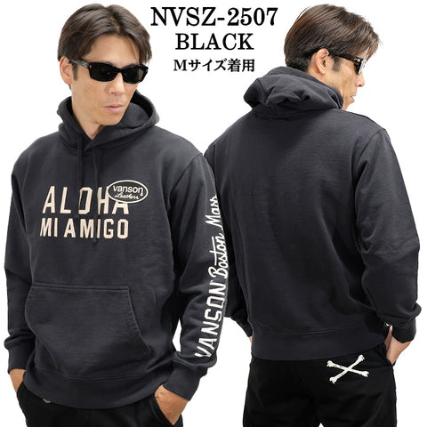 VANSON SWEATSHIRT PARKA HOODIE MADE IN USA バンソン 裏毛 スウェット プルパーカー nvsz-2507