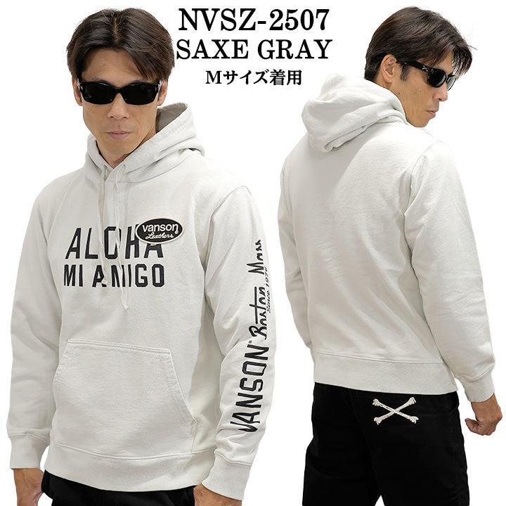VANSON SWEATSHIRT PARKA HOODIE MADE IN USA バンソン 裏毛 スウェット プルパーカー nvsz-2507