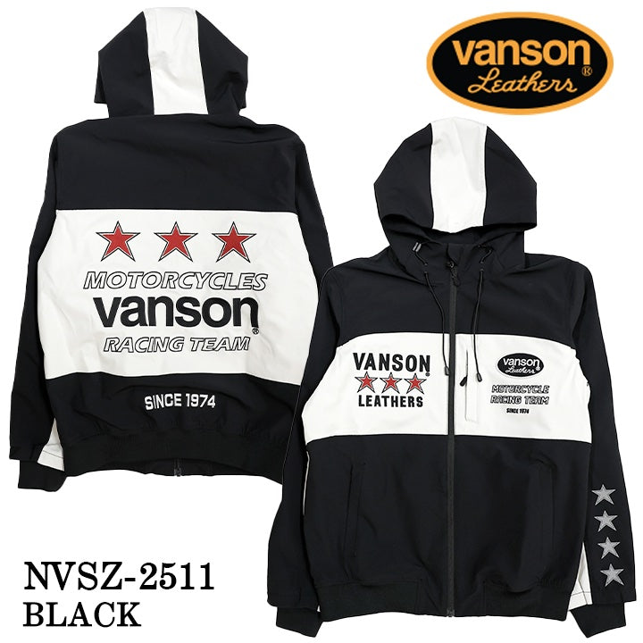 VANSON STRETCH PARKA HOODIE バンソン 三層ストレッチ パーカー nvsz-2511