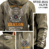 VANSON BONDING F/Z PARKA HOODIE バンソン 裏ファー ボンディング パーカー nvsz-2515