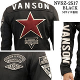 VANSON PLATING RIDERS JACKET バンソン 起毛プレーティング ライダース ジャケット nvsz-2517