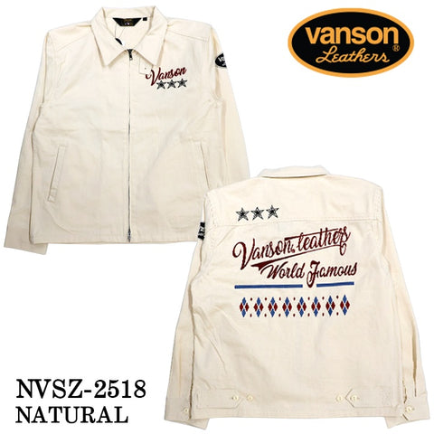 VANSON TWILL SWING TOP JACKET バンソン ツイル スウィングトップ ジャケット nvsz-2518