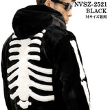 VANSON FUR ZIP JACKET BONE HOODIE バンソン ファー ジャケット パーカー nvsz-2521