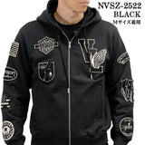 VANSON SWEATSHIRT F/Z PARKA HOODIE SKULL バンソン 裏毛 スウェット パーカー スカル nvsz-2522