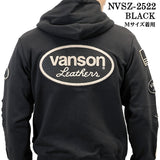 VANSON SWEATSHIRT F/Z PARKA HOODIE SKULL バンソン 裏毛 スウェット パーカー スカル nvsz-2522