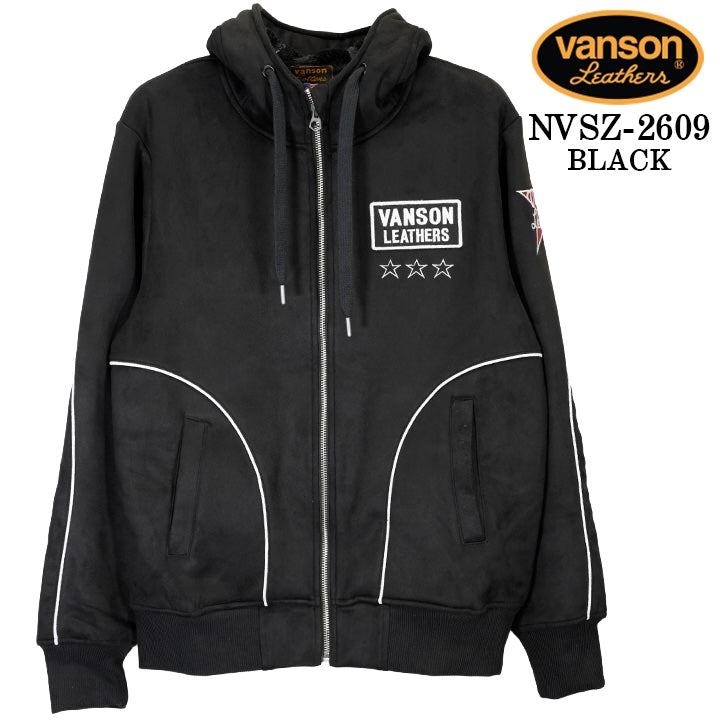 VANSON BONDING F/Z PARKA HOODIE バンソン 裏ファー ボンディング
