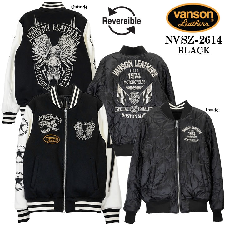 VANSON REVERSIBLE STADIUM JUMPER バンソン リバーシブル スタジャン スタジアムジャンパー nvsz-2614-1