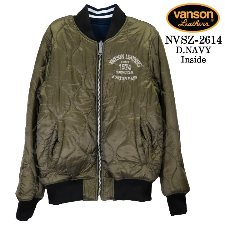 VANSON REVERSIBLE STADIUM JUMPER バンソン リバーシブル スタジャン スタジアムジャンパー nvsz-2614-2