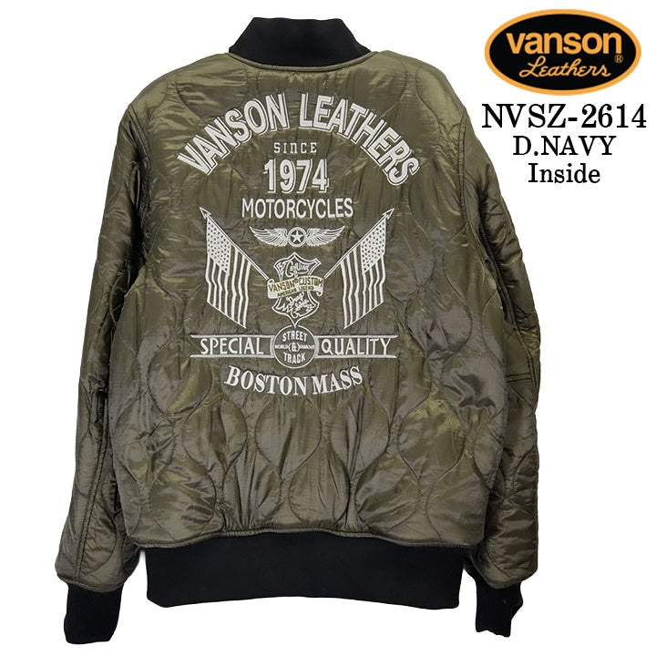 VANSON REVERSIBLE STADIUM JUMPER バンソン リバーシブル スタジャン スタジアムジャンパー nvsz-2614-2