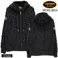 VANSON SWEAT HOODIE F/Z PARKA BONE バンソン フーディ 裏毛 スウェット パーカー ボーン nvsz-2615