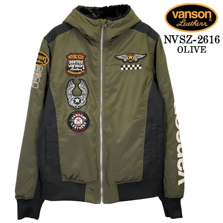 VANSON WARM JACKET バンソン 裏ファー ウォーム ジャケット nvsz-2616