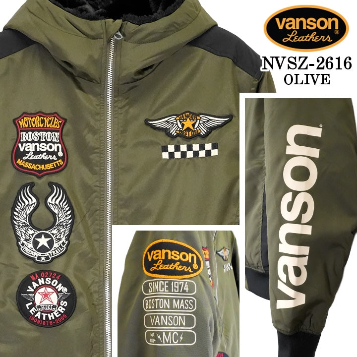 VANSON WARM JACKET バンソン 裏ファー ウォーム ジャケット nvsz-2616