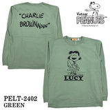 Vintage PEANUTS SNOOPY ヴィンテージ ピーナッツ スヌーピー ヘヴィーオンス 天竺TEE 長袖Tシャツ ロンT pelt-2402