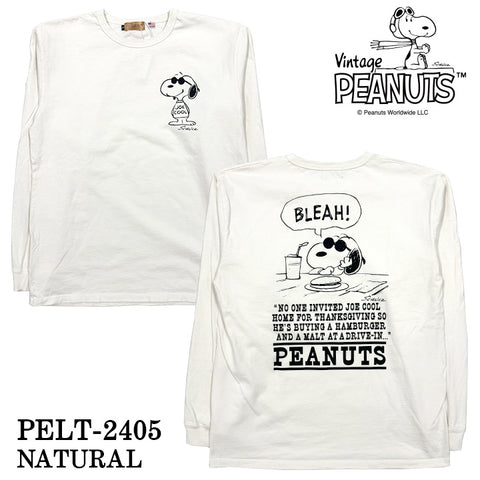 Vintage PEANUTS SNOOPY ヴィンテージ ピーナッツ スヌーピー ヘヴィーオンス 天竺TEE 長袖Tシャツ ロンT pel