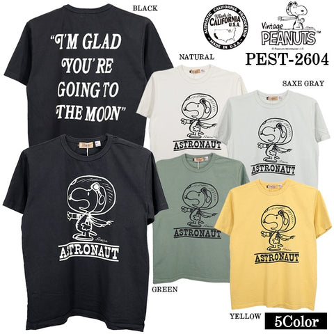 Vintage PEANUTS SNOOPY TEE S/S T-SHIRT MADE IN USA ヴィンテージ ピーナッツ スヌーピー ヘヴィーオンス 天竺 半袖 Tシャツ pest-2604
