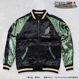 TVアニメ『進撃の巨人』 SOUVENIR JACKET SKA 刺繍 レーヨン リバーシブル スカジャン エレン＆リヴァイ sgk-2508