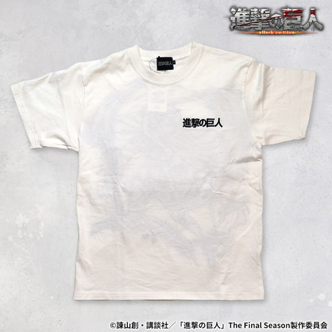 TVアニメ『進撃の巨人』 天竺 Tシャツ 半袖Tee リヴァイ sgk-2510