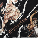 TVアニメ『進撃の巨人』 天竺 Tシャツ 半袖Tee エレン sgk-2511