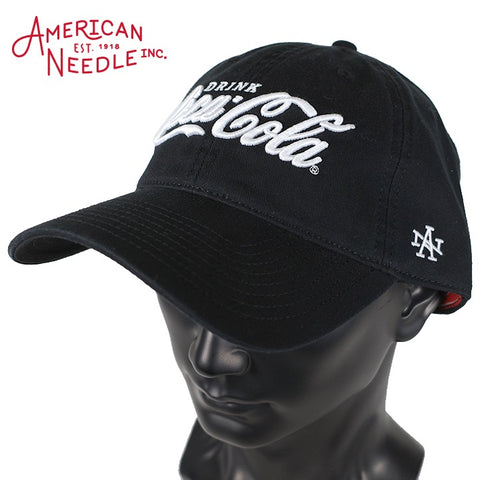 AMERICAN NEEDLE アメリカンニードル Coca-Cola コカコーラ Coke Logo CAP キャップ smu713a-coke-blk