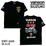 SUZUKI VANSON スズキ バンソン コラボ 天竺 半袖 Tシャツ smv-2402
