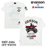 SUZUKI VANSON スズキ バンソン コラボ 天竺 半袖 Tシャツ smv-2404