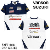 SUZUKI VANSON スズキ バンソン コラボ 天竺 半袖 Tシャツ smv-2501
