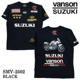 SUZUKI VANSON スズキ バンソン コラボ 天竺 半袖 Tシャツ smv-2502