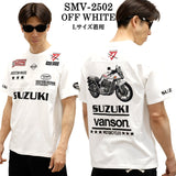 SUZUKI VANSON スズキ バンソン コラボ 天竺 半袖 Tシャツ smv-2502